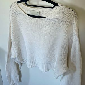 Aritzia Wilfred Free cropped sweater